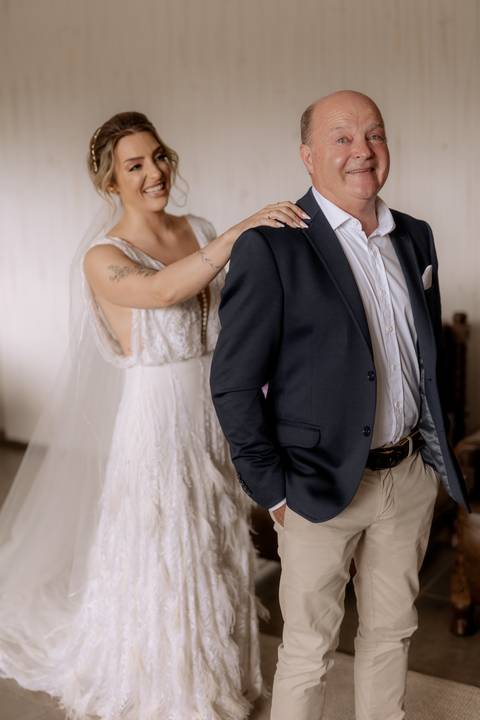 first look com o pai'