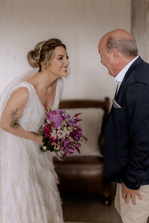 first look com o pai'