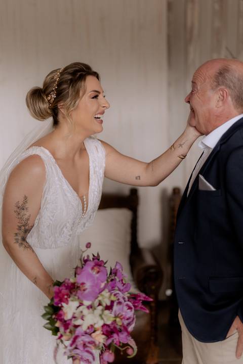 first look com o pai'