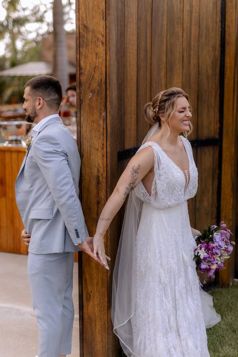 first touch dos noivos'