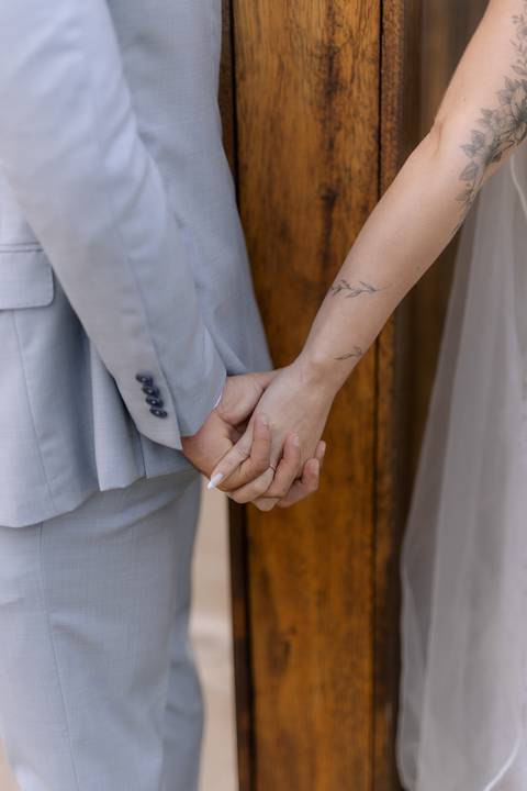 first touch dos noivos'