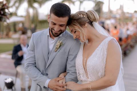 casamento de dia e ao ar livre'