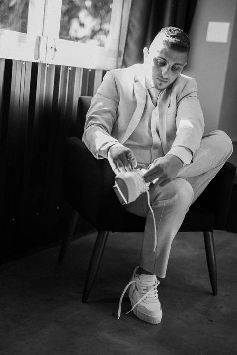 Inspiração de retrato para noivo '