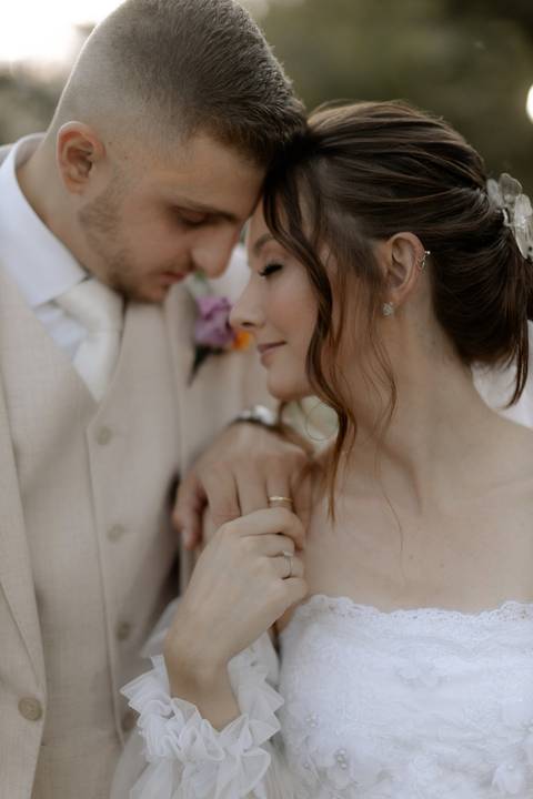 foto romântica para noivos'