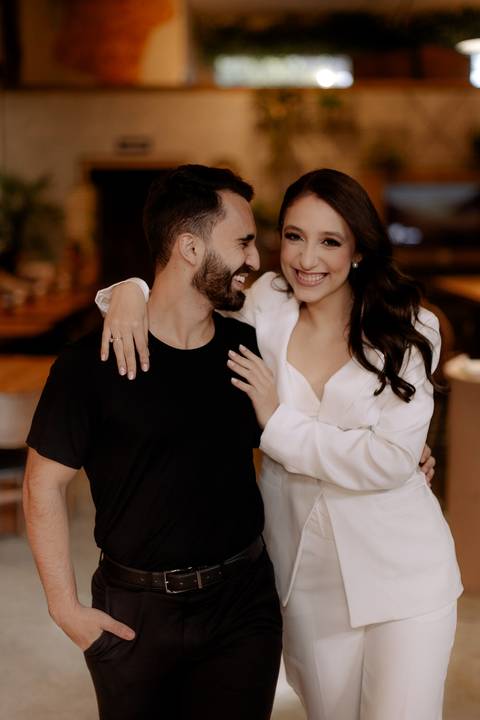 Idea para ensaio de casal na cafeteria'