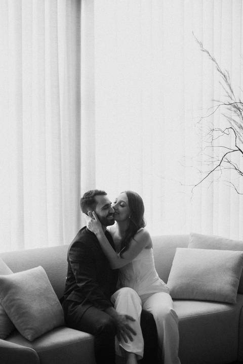 ensaio pré wedding no café '