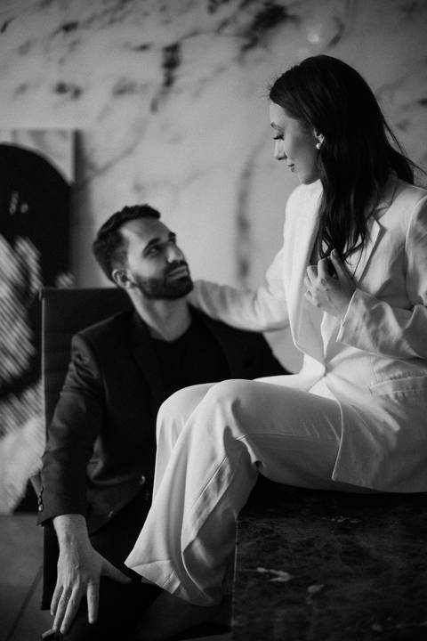 ensaio pré wedding no café '