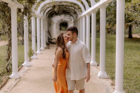 inspiração de ensaio pré wedding no jardim botânico '