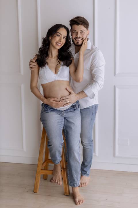 Inspiração de look clean para ensaio em estúdio '