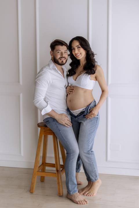 Inspiração de look clean para ensaio em estúdio '