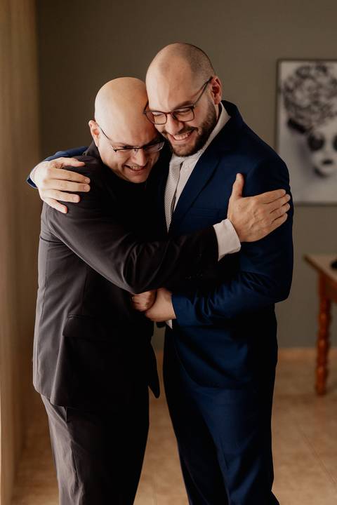 making of do noivo com seu pai '