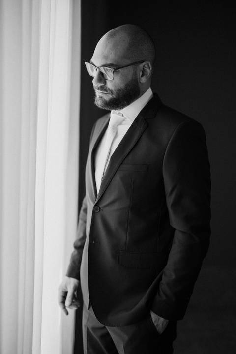 Inspiração de retrato para noivo '