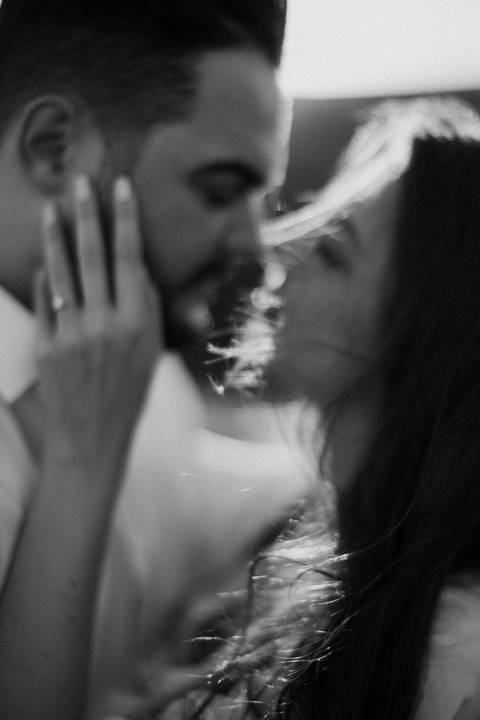 momento descontraído de casal '