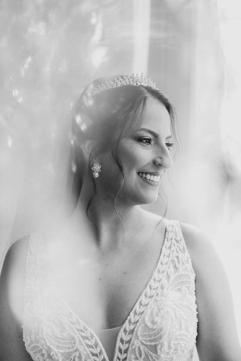 inspiração de retrato de noiva  no making of'