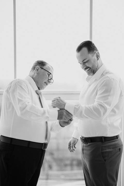 Inspiração de retrato para making of noivo'