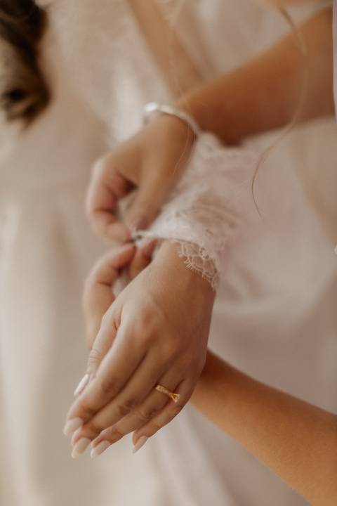 inspiração de retrato de noiva  no making of'