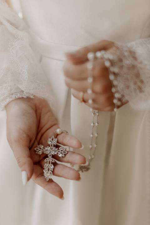 inspiração de retrato de noiva  no making of'