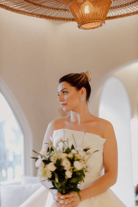 inspiração de retrato de noiva  no making of'