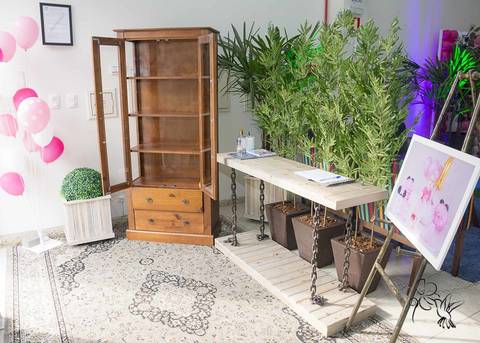 Entrada da festa da Isabella, registrado por Painel da decoração da festa da Isbella, clicado por by Eli Matos'