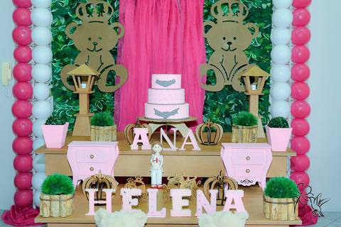 No clique de by Ely Matos, detalhe do painel principal na decoração do chá de fraldas da Ana Helena'
