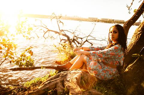 por do sol  ensaio 15 anos '