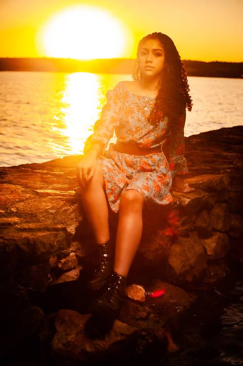 por do sol  ensaio 15 anos '