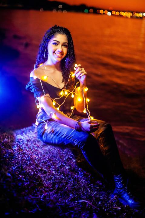 por do sol  ensaio 15 anos  peninsula dos ministros  com luz colorida '