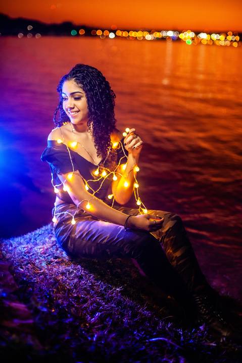 por do sol  ensaio 15 anos  peninsula dos ministros  com luz colorida'