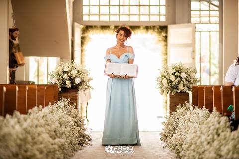 casamento igrejinha são Francisco decorada  - filha do noivo'