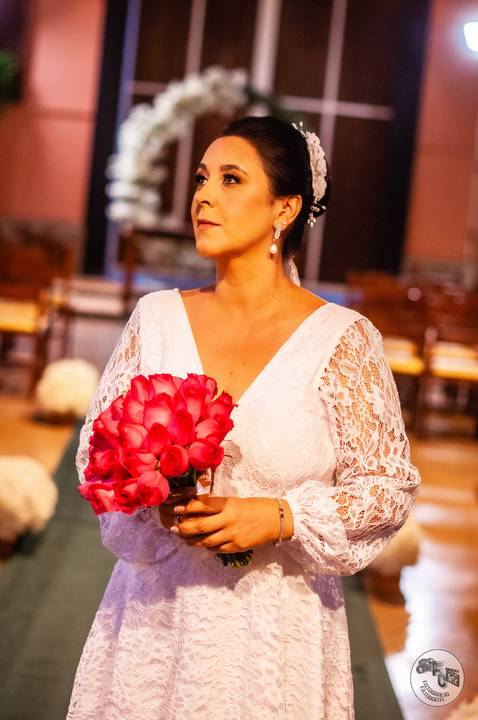 celeiro a brasileira - Noiva com decoração no celeiro '