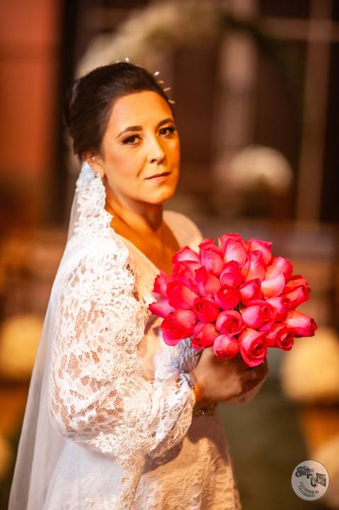 celeiro a brasileira - Noiva com decoração no celeiro '