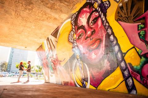 ensaio de casal  - ensaio no grafite '