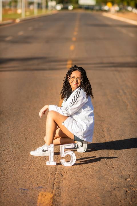 debutante  15 anos - na pista de asfalto '
