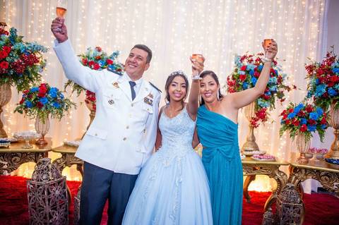 brinde pais e  debutante '