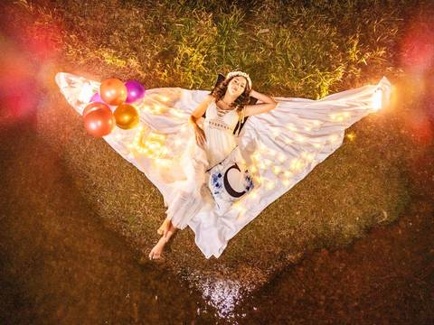 ensaio por do sol -  ensaio  de debutante '