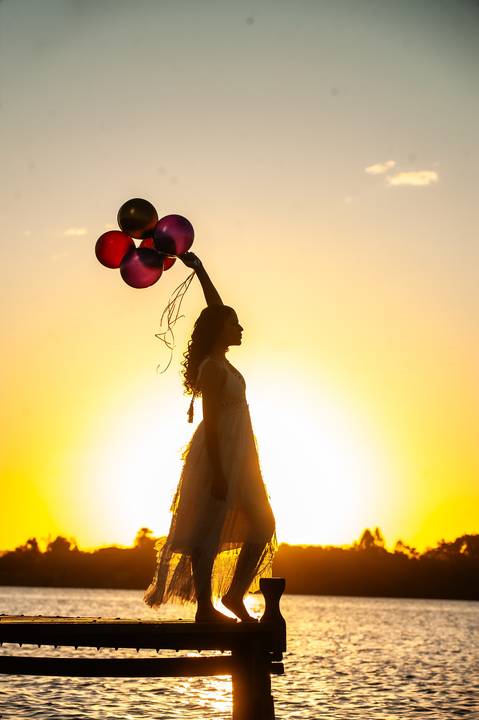 ensaio por do sol -  ensaio  de debutante '