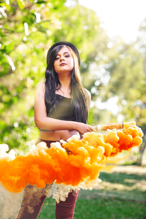 Ensaio Externa 15 anos - Fumaça - Debutante - foto com fumaça - '