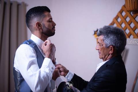 casamento - casamento católico - casamento Thalia e tiago - casamento em santa maria - wedding - ensaio de casal - felizes para sempre - casamento na pandemia -  pai e noivo '