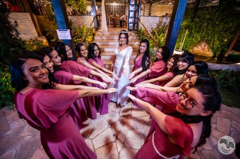 casamento amauri e viviane - casamento no por do sol  - Casamento  farol do cerrado - madrinhas '