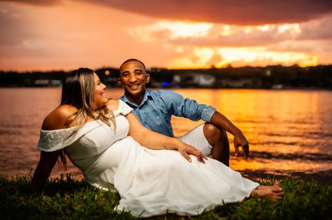 casal roupa vermelho  - felizes como a vida  na ponte '