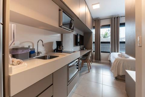 Apartment managed by Best Stay, short-therm rental company, Curitiba, Brazil'