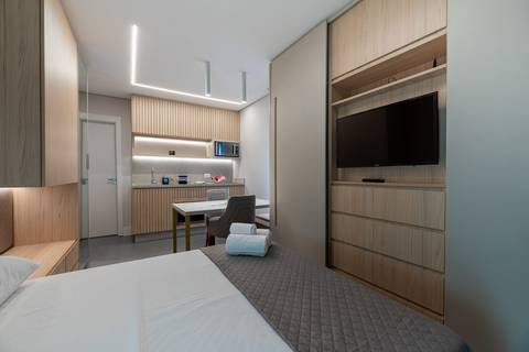 Apartment managed by Best Stay, short-therm rental company, Curitiba, Brazil'