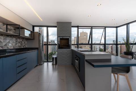 Leisure area in a bulding managed by Best Stay, short-therm rental company, Curitiba, Brazil'