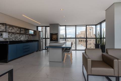 Leisure area in a bulding managed by Best Stay, short-therm rental company, Curitiba, Brazil'