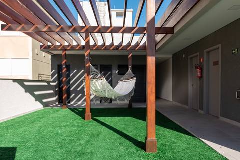 Leisure area in a bulding managed by Best Stay, short-therm rental company, Curitiba, Brazil'