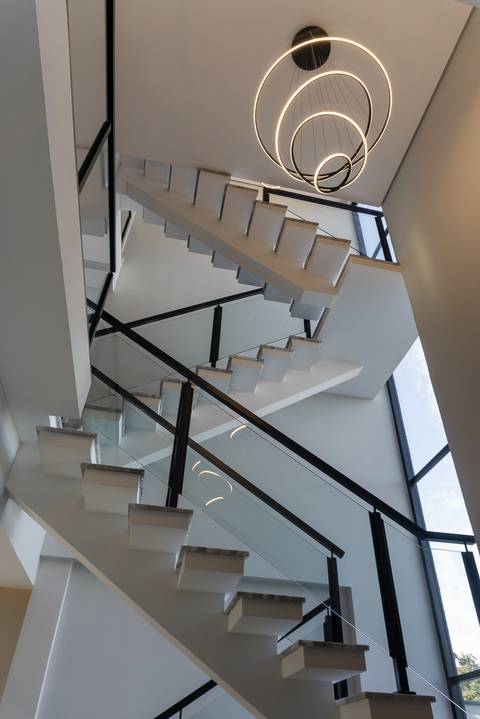 Casa Abranches project Manoella Hamati Apex Arquitetura stairs Curitiba Brazil'