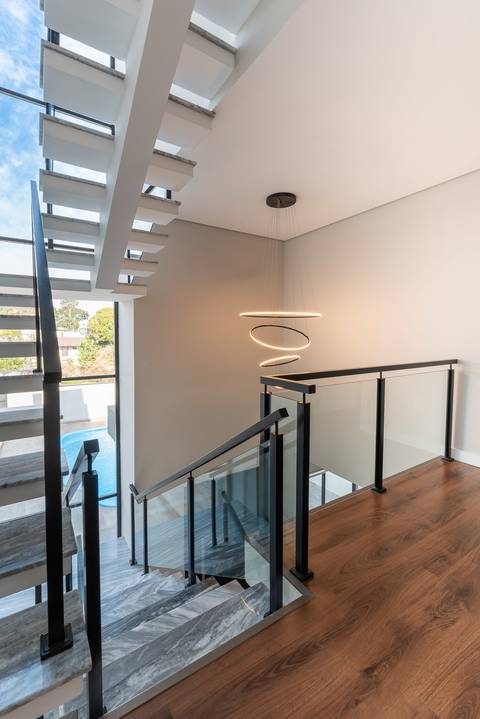 Casa Abranches project Manoella Hamati Apex Arquitetura stairs Curitiba Brazil'