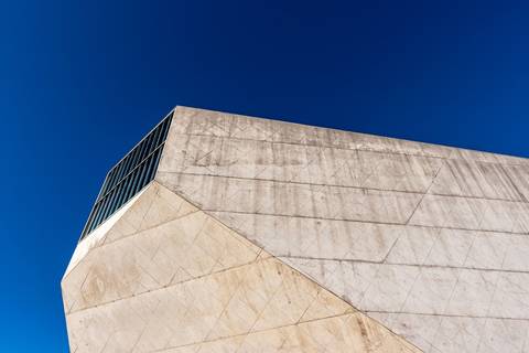 Detalhe arquitetônico Casa da Música, Porto, Portugal'