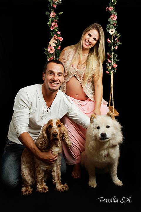 Ensaio Gestante com Pet'