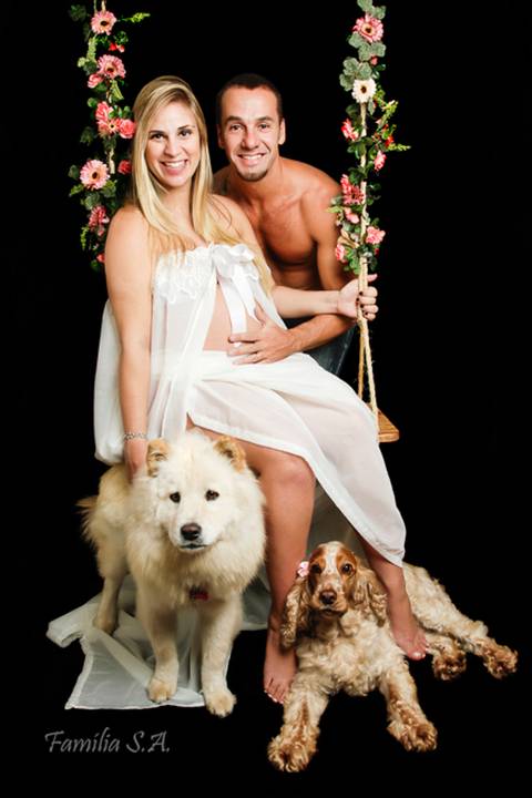 Ensaio Gestante com Pet'